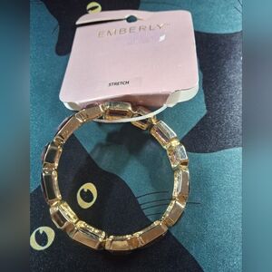 Emberly Gold Stretch Bracelet